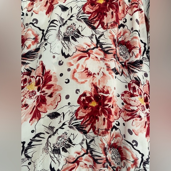 Soft Surroundings Blouse Floral Tassel Pom Pom Trim Tiered Boho Festival Size XL - Picture 5 of 7